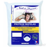 Nuit De France 329378 140/190 Protège Matelas Coton/Polyester Blanc 190 x 140 x 1 cm - B00H9XT9NK
